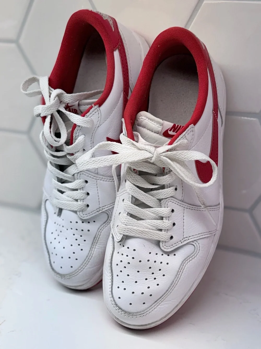 Nike Air Jordan 1 Low OG White “University Red